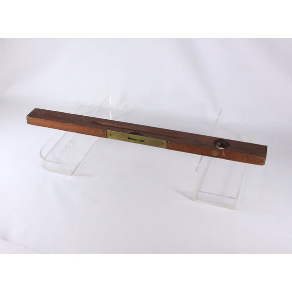 English 24" Solid wood and brass spirit level, vintage Parry & Bott Ltd - Picture 1 of 7